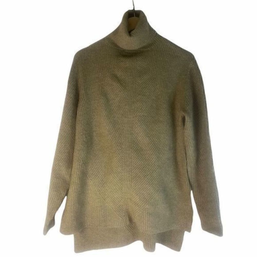 Sweet Romeo Abstract Ribbed Turtleneck Sweater XS - Picture 2 of 5
